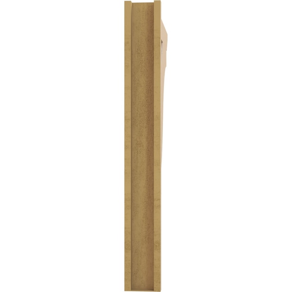 Ekena Millwork 5 1/2-in W x 32-in D x 44-in H Funston Slat Rough Cedar Woodgrain TimberThane Outlooker, Primed Tan - OUTUR055X32X44FST24RCPR