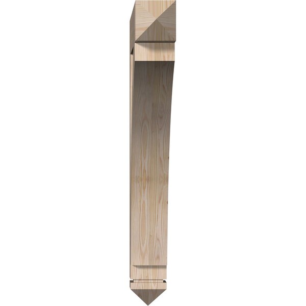 Ekena Millwork Thorton Arts & Crafts Smooth Bracket, Douglas Fir, 5 1/2"W x 38"D x 44"H - BKT06X38X44THR03SDF