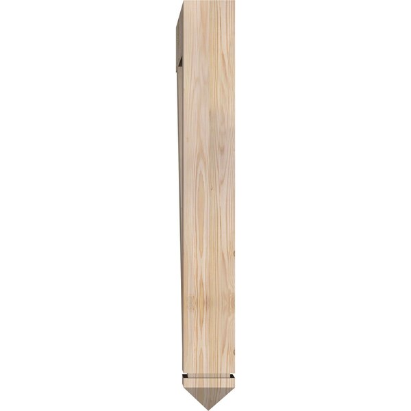 Ekena Millwork Thorton Arts & Crafts Smooth Bracket, Douglas Fir, 5 1/2"W x 38"D x 44"H - BKT06X38X44THR03SDF
