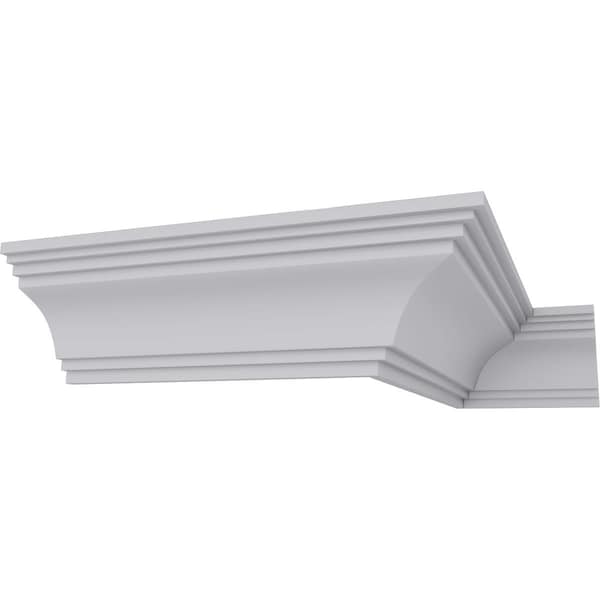 Ekena Millwork 2"H x 2"P x 2 3/4"F x 94 1/2"L Kent Traditional Smooth Crown Moulding - MLD02X02X02KE