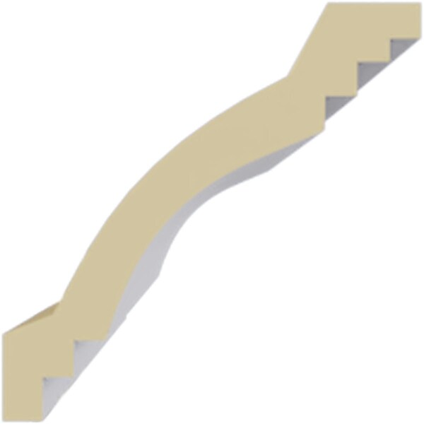 Ekena Millwork 2"H x 2"P x 2 3/4"F x 94 1/2"L Kent Traditional Smooth Crown Moulding - MLD02X02X02KE