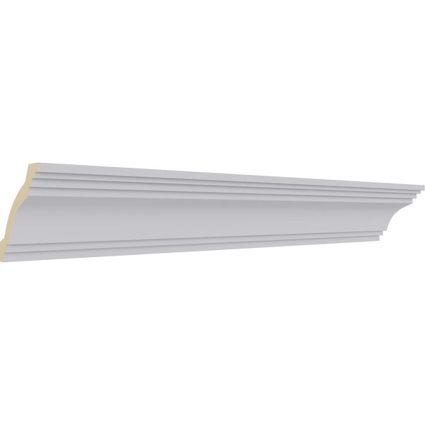 Ekena Millwork 2"H x 2"P x 2 3/4"F x 94 1/2"L Kent Traditional Smooth Crown Moulding - MLD02X02X02KE