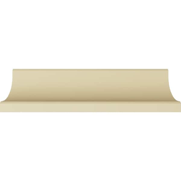 Ekena Millwork 6 3/8"H x 6 3/8"P x 9"F x 94 1/2"L Claremont Crown Moulding - MLD06X06X09CL
