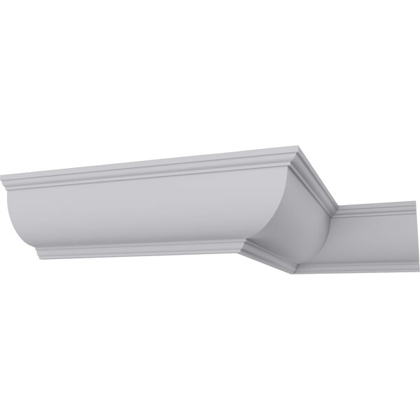 Ekena Millwork 6 3/8"H x 6 3/8"P x 9"F x 94 1/2"L Claremont Crown Moulding - MLD06X06X09CL