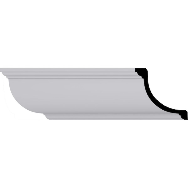 Ekena Millwork 6 3/8"H x 6 3/8"P x 9"F x 94 1/2"L Claremont Crown Moulding - MLD06X06X09CL
