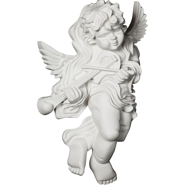 Ekena Millwork 11 7/8"W x 17 3/8"H x 5 1/2"P Classic Angel Onlay, Left - ONL12X17X06AN-L