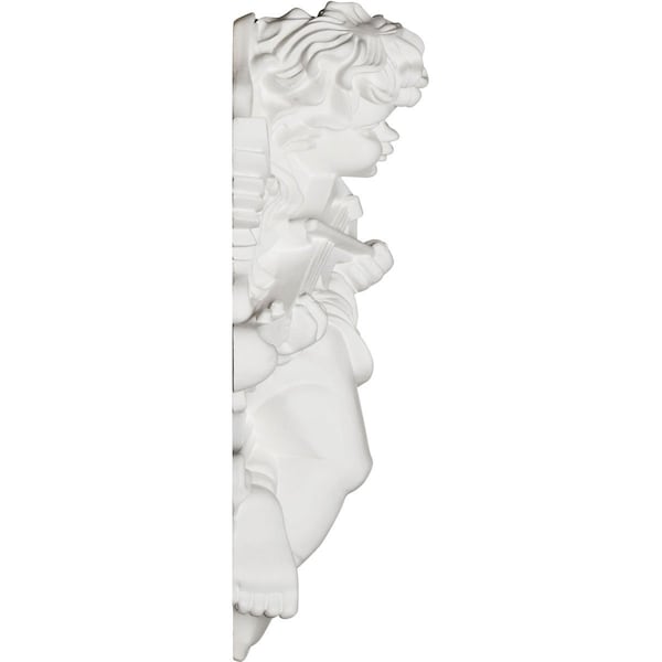 Ekena Millwork 11 7/8"W x 17 3/8"H x 5 1/2"P Classic Angel Onlay, Left - ONL12X17X06AN-L