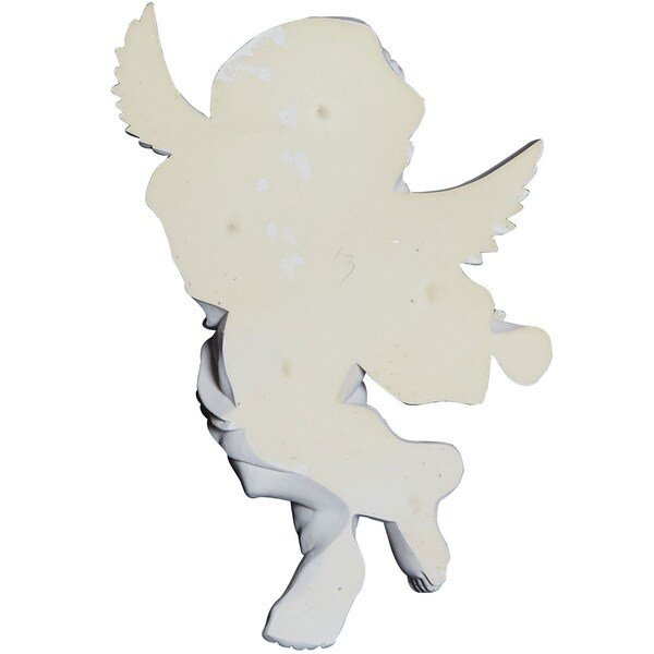 Ekena Millwork 11 7/8"W x 17 3/8"H x 5 1/2"P Classic Angel Onlay, Left - ONL12X17X06AN-L