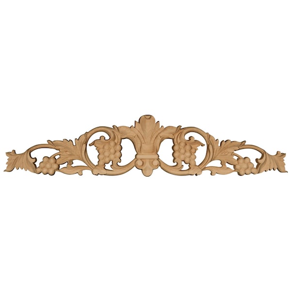 Osborne Wood Products 5 x 24 x 3/4 Medium Grape Center in Rubberwood (paintgrade) - 891736RW