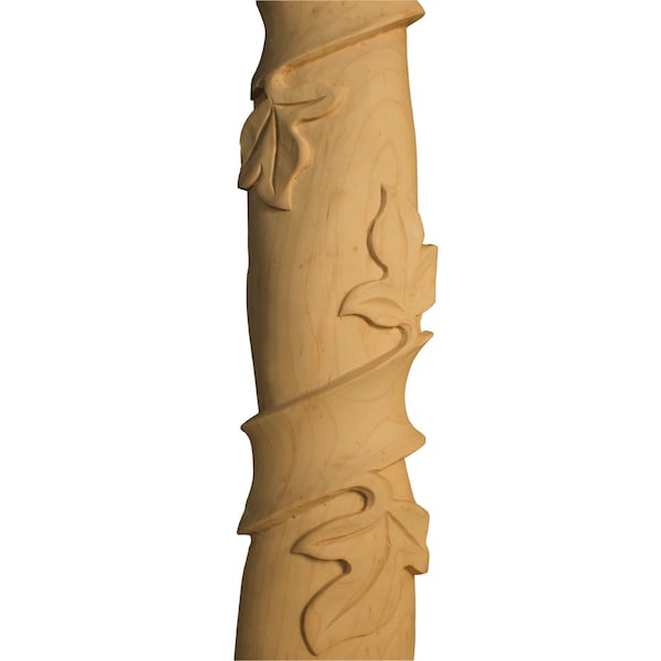 Osborne Wood Products 96 x 2 5/8 x 7/8 Lg. Vine Half Round Moulding in Hard Maple - 7216.96HM