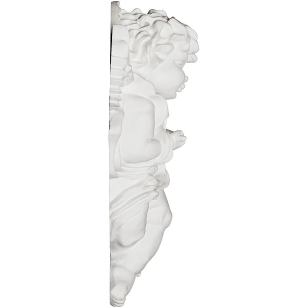 Ekena Millwork 9 1/4"W x 13 3/8"H x 4"P Classic Angel Onlay, Right - ONL09X13X04AN-R