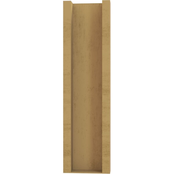 Ekena Millwork 6-in W x 18-in D x 22-in H Balboa Slat Rough Cedar Woodgrain TimberThane Outlooker, Primed Tan - OUTUR060X18X22BOA24RCPR