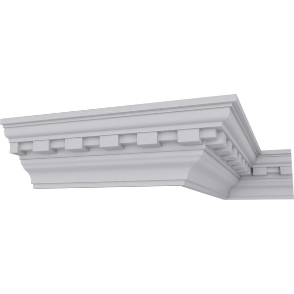 Ekena Millwork 2"H x 2"P x 2 7/8"F x 94 1/2"L, (1 1/4" Repeat) Dentil Crown Moulding - MLD02X02X02DE