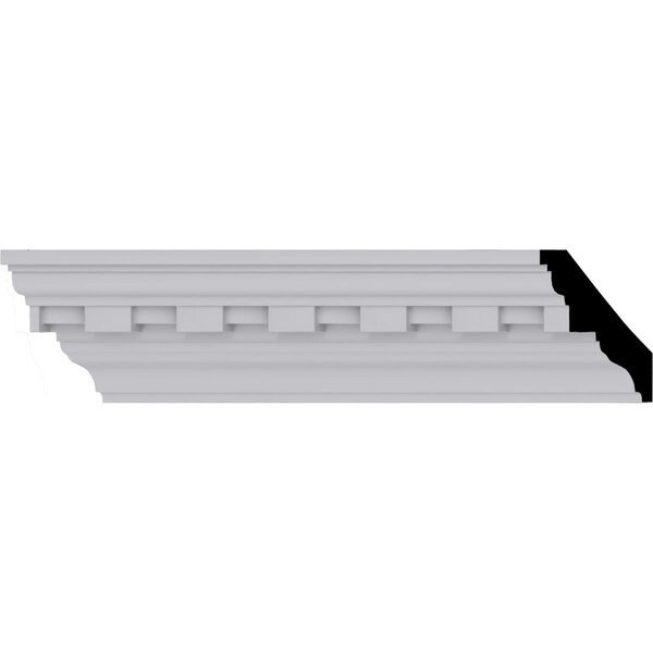 Ekena Millwork 2"H x 2"P x 2 7/8"F x 94 1/2"L, (1 1/4" Repeat) Dentil Crown Moulding - MLD02X02X02DE
