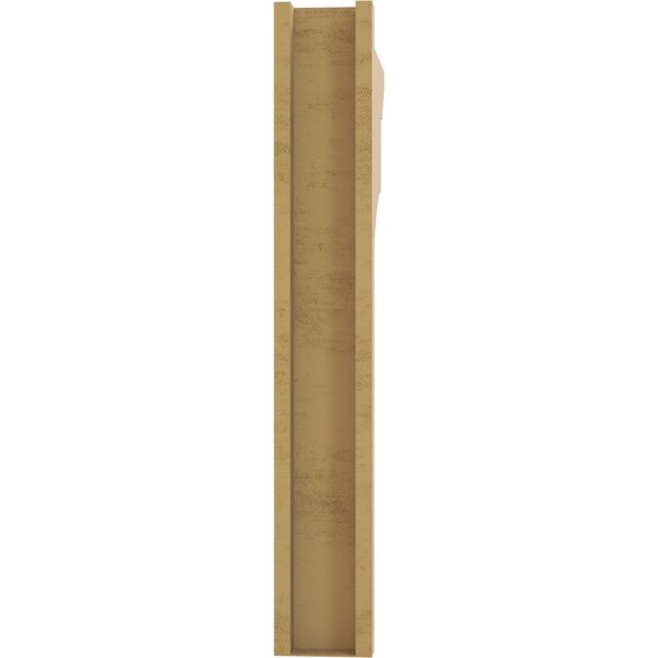 Ekena Millwork 6-in W x 28-in D x 40-in H Balboa Slat Rough Cedar Woodgrain TimberThane Outlooker, Primed Tan - OUTUR060X28X40BOA24RCPR
