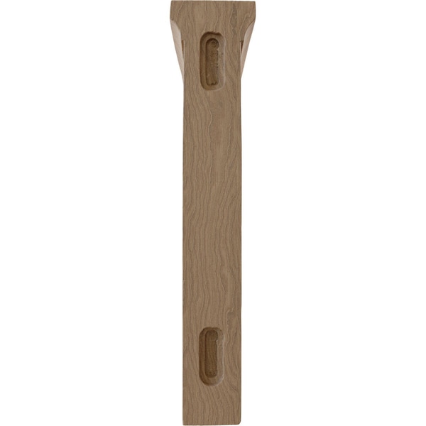 Ekena Millwork 2 1/2"W x 8"D x 12"H Extra Large Gomez Wood Bracket, Mahogany - BKTW02X08X12GOGM