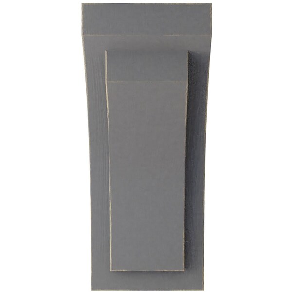 Ekena Millwork 2 1/2"W x 3 3/4"D x 6"H Mini Felix Wood Vintage Decor Corbel, Pebble Grey - CORWD02X03X06FEPG