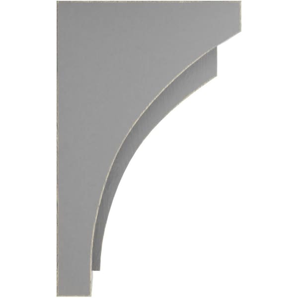 Ekena Millwork 2 1/2"W x 3 3/4"D x 6"H Mini Felix Wood Vintage Decor Corbel, Pebble Grey - CORWD02X03X06FEPG