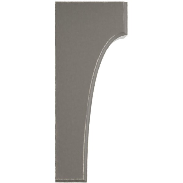 Ekena Millwork 3 1/2"W x 4"D x 10"H Clarksville Wood Vintage Decor Bracket, Reclaimed Grey - BKTWD04X04X10CVGY