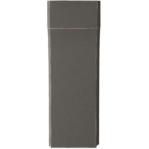 Ekena Millwork 3 1/2"W x 4"D x 10"H Clarksville Wood Vintage Decor Bracket, Reclaimed Grey - BKTWD04X04X10CVGY