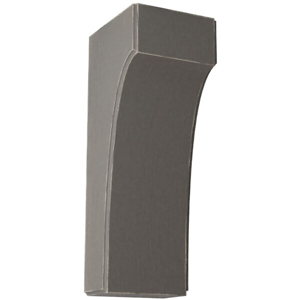 Ekena Millwork 3 1/2"W x 4"D x 10"H Clarksville Wood Vintage Decor Bracket, Reclaimed Grey - BKTWD04X04X10CVGY