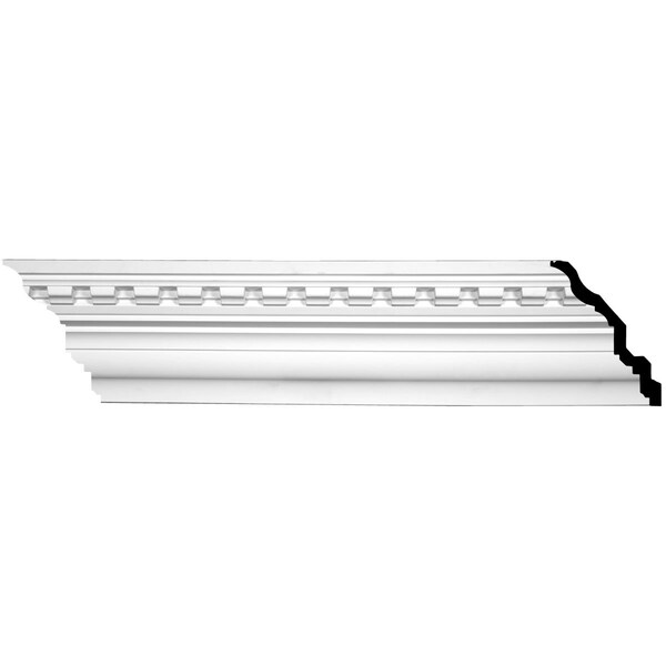 Ekena Millwork SAMPLE - 7 7/8"H x 6 3/8"P x 10 1/8"F x 12"L Dentil Crown Moulding - SAMPLE-MLD08X06X10DE