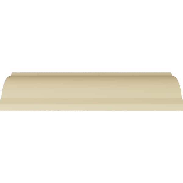 Ekena Millwork 4"H x 4"P x 5 5/8"F x 94 1/2"L, (6" Repeat), Leaf Twist Crown Moulding - MLD04X04X05LT