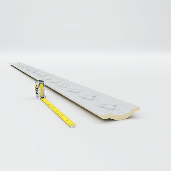 Ekena Millwork 4"H x 4"P x 5 5/8"F x 94 1/2"L, (6" Repeat), Leaf Twist Crown Moulding - MLD04X04X05LT