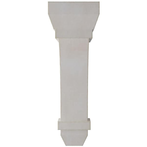 Ekena Millwork 2 1/4"W x 5"D x 7"H Stockport Wood Vintage Decor Bracket, Chalk Dust White - BKTWD02X05X07STWH
