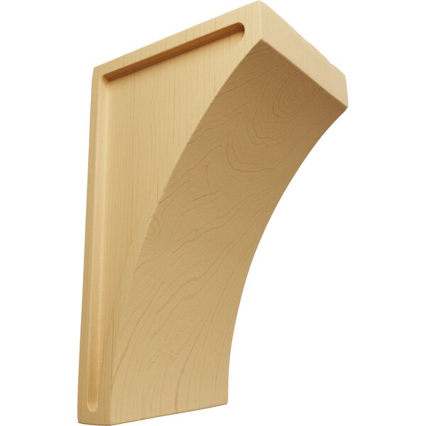 Ekena Millwork 3"W x 3 1/2"D x 6"H Small Lawson Wood Corbel, Alder - CORW03X03X06LWAL