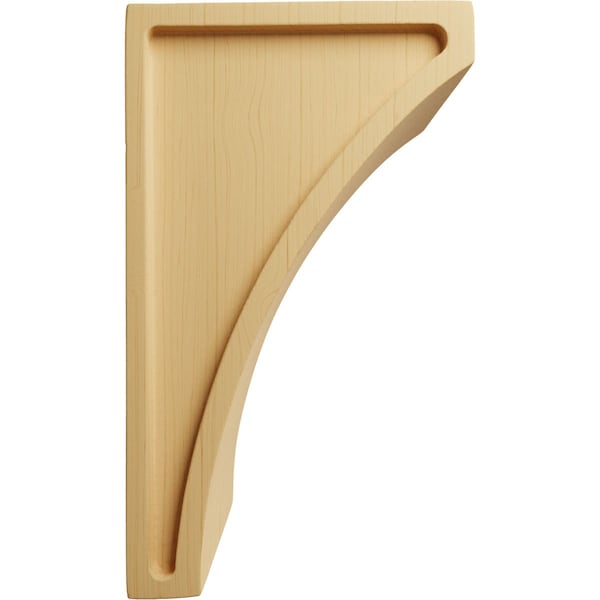 Ekena Millwork 3"W x 3 1/2"D x 6"H Small Lawson Wood Corbel, Alder - CORW03X03X06LWAL