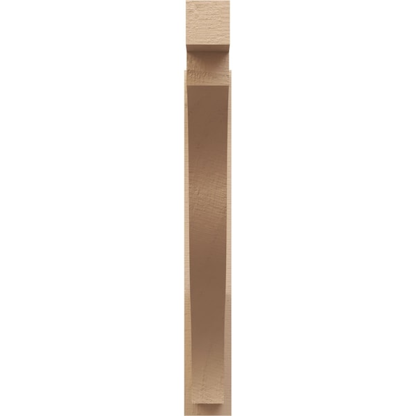 Ekena Millwork 6-in W x 44-in D x 44-in H Funston Block Rough Cedar Woodgrain TimberThane Outlooker, Primed Tan - OUTUR060X44X44FST44RCPR
