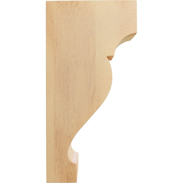 Ekena Millwork 1 3/4"W x 4"D x 8"H Medium Dearborn Wood Corbel, Red Oak - CORW02X08X04DRRO