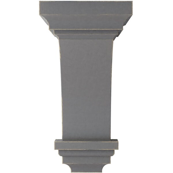 Ekena Millwork 5"W x 5 3/4"D x 10"H Medium Jefferson Wood Vintage Decor Corbel, Pebble Grey - CORWD05X05X10JEPG