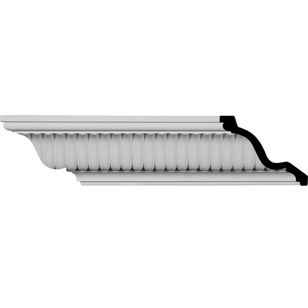 Ekena Millwork SAMPLE - 3 7/8"H x 3 7/8"P x 5 1/2"F x 12"L Carrillo Small Crown Moulding - SAMPLE-MLD04X04X05CI