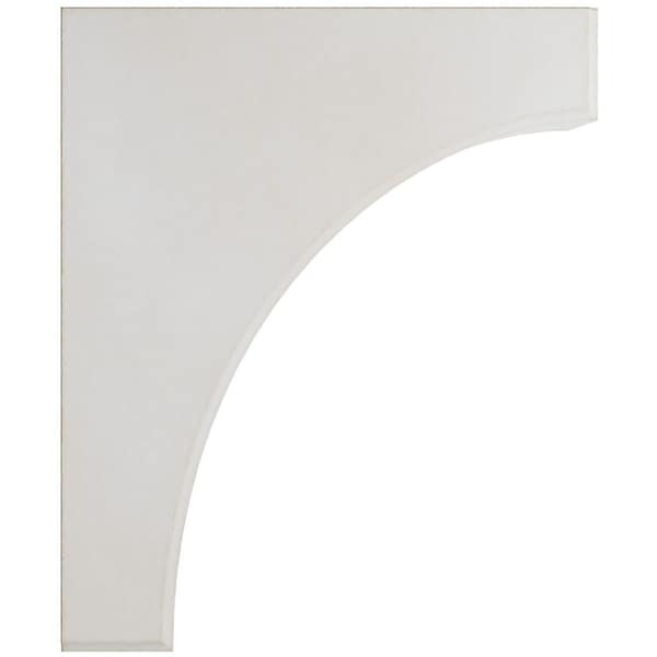 Ekena Millwork 3 1/2"W x 10"D x 12"H Clarksville Wood Vintage Decor Bracket, Chalk Dust White - BKTWD04X10X12CVWH