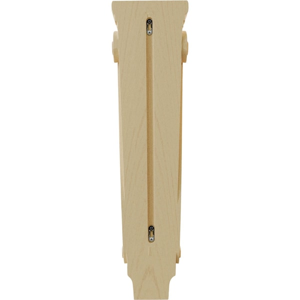 Ekena Millwork 6 3/4"W x 4 1/4"D x 27 1/2"H Extra Large Traditional Pilaster Corbel, Maple - CORW07X04X27PTMA