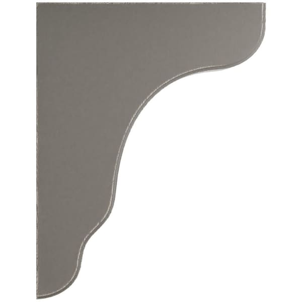 Ekena Millwork 1 3/4"W x 8 1/2"D x 11"H Plymouth Wood Vintage Decor Bracket, Reclaimed Grey - BKTWD02X09X11PLGY