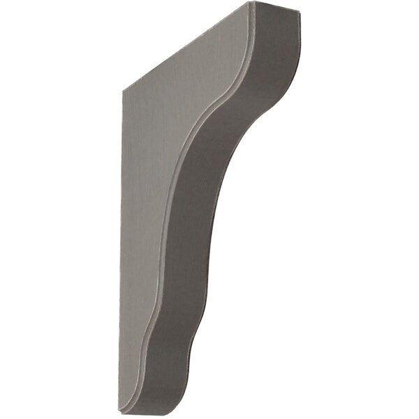 Ekena Millwork 1 3/4"W x 8 1/2"D x 11"H Plymouth Wood Vintage Decor Bracket, Reclaimed Grey - BKTWD02X09X11PLGY