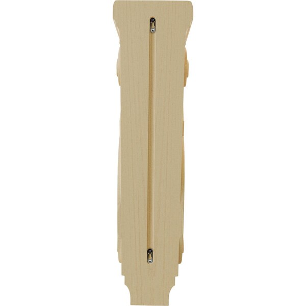 Ekena Millwork 9"W x 10"D x 34"H Super Jumbo Traditional Wood Corbel, Maple - CORW09X10X34TRMA
