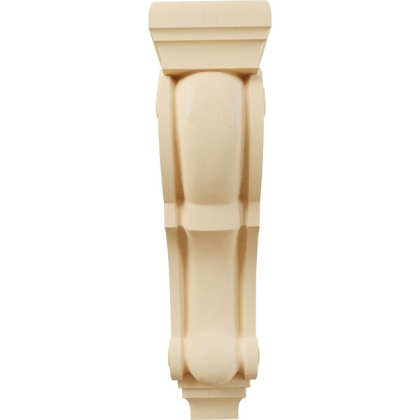 Ekena Millwork 9"W x 10"D x 34"H Super Jumbo Traditional Wood Corbel, Maple - CORW09X10X34TRMA