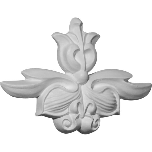 Ekena Millwork 5"W x 3 1/2"H x 1/2"P Ribbon Center Onlay - ONL05X03X01RI