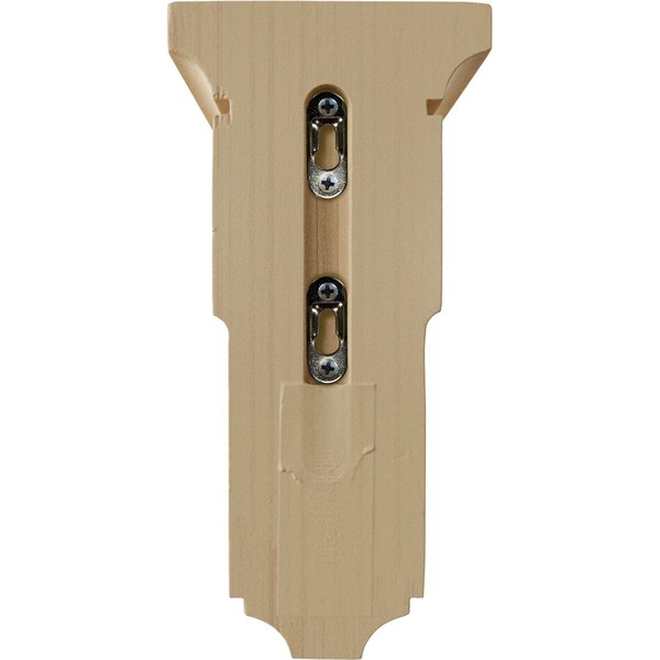 Ekena Millwork 5"W x 5 3/4"D x 10"H Medium Reyes Wood Corbel, Rubberwood - CORW05X05X10RYRW