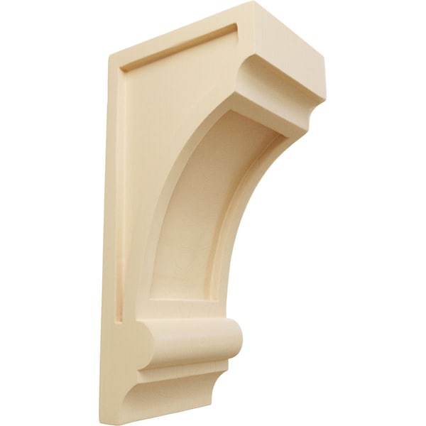 Ekena Millwork 4"W x 5"D x 10"H Diane Recessed Wood Corbel, Maple - CORW04X05X10DIMA