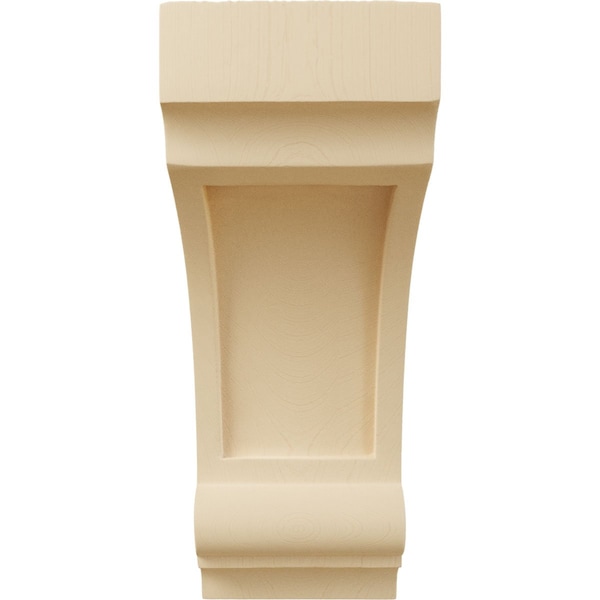 Ekena Millwork 4 3/4"W x 6"D x 12"H Diane Recessed Wood Corbel, Maple - CORW05X06X12DIMA