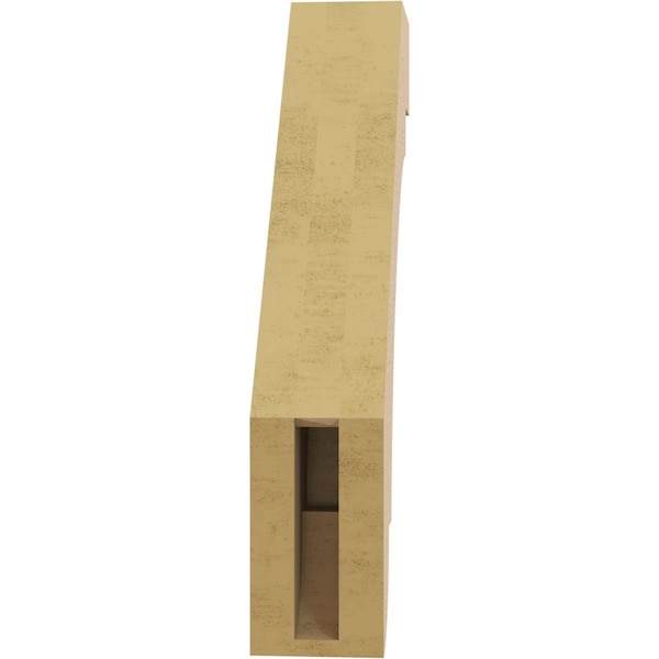 Ekena Millwork 3-inch W x 12-inch D x 16-inch H Aspen Rough Cedar Woodgrain TimberThane Knee Brace, Primed - BRCUR03X12X16ASPRCPR