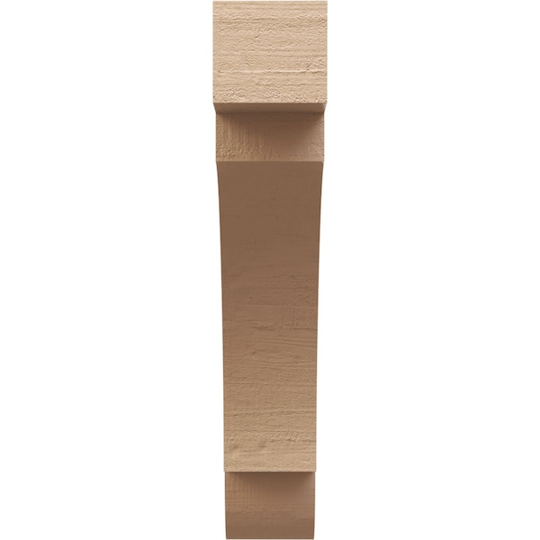 Ekena Millwork 3-inch W x 12-inch D x 16-inch H Aspen Rough Cedar Woodgrain TimberThane Knee Brace, Primed - BRCUR03X12X16ASPRCPR