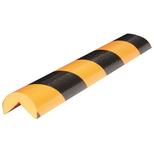Zoro Select Corner Guard, Black/Yellow, 1-5/8"W X 39-1/2"H - 31CA19