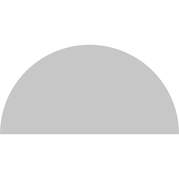 Ekena Millwork Half Round Sunburst Architectural Grade PVC Pediment, 78"W x 39"H x 2"P - PEDPS078X390HRO01