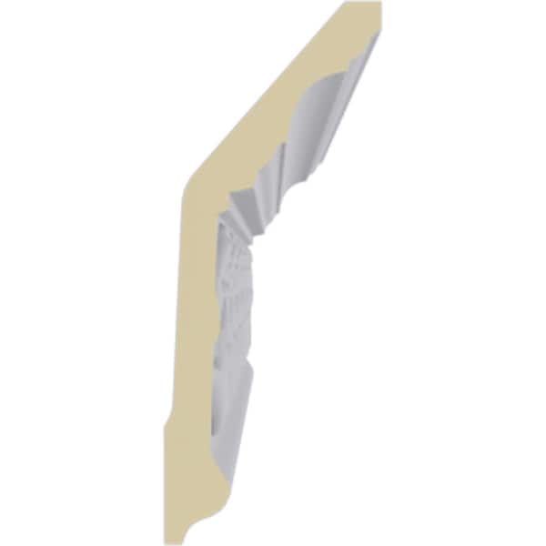 Ekena Millwork 5 5/8"H x 2 1/4"P x 6"F x 94 1/2"L Floral Crown Moulding - MLD05X02X06FL